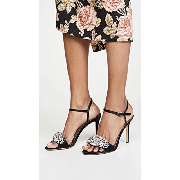 Badgley Mischka Black Sandals Size 8.5 - Picture 4 of 14